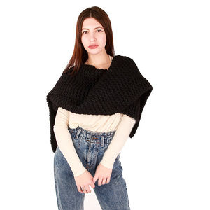 WOOL AND THE GANG BLACK SCARF | WOMENS SIZE 285X25